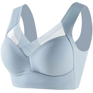 Seamless Blue Women's Push-Up Bra